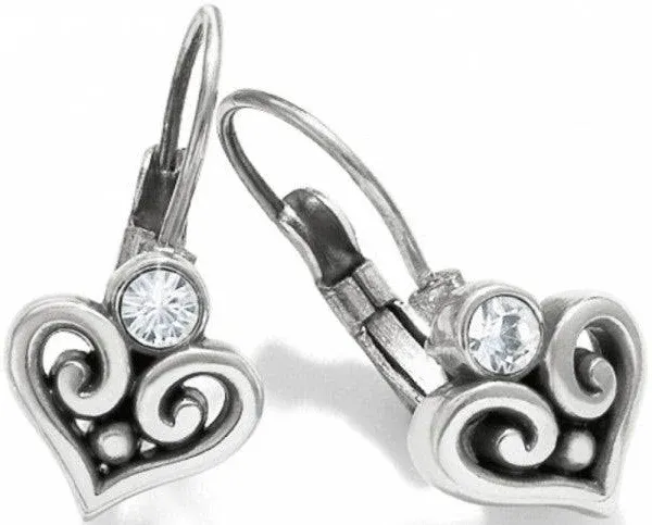 Brighton Alcazar Heart Leverback Earrings