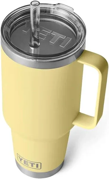 YETI Rambler Tumbler with Handle and Straw Lid, Vacuum Insulated Travel Mug, Stainless Steel