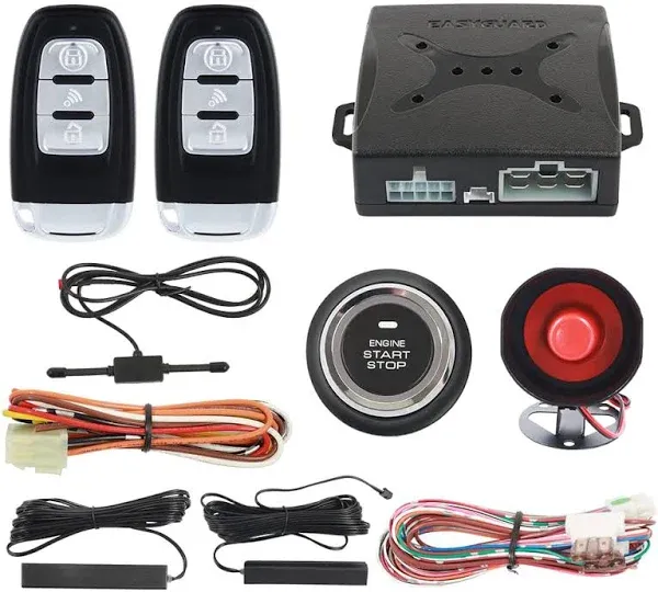 Easyguard Car Alarm With Remote Start And Push Start Button Dc 12v - Buy Pke,Remote Start,Push Start Button Product on Alibaba.com