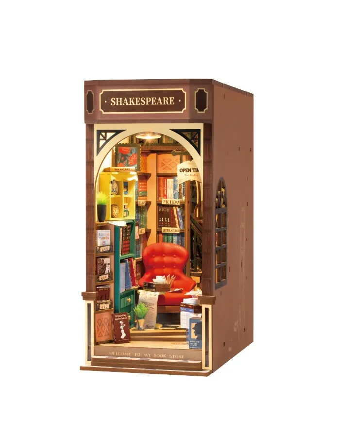 DIY Miniature Kit Book Nook: Bookstore