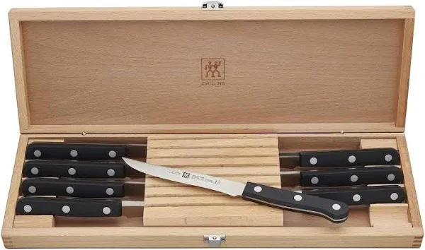 ZWILLING TWIN Gourmet Classic 8-pc Steak Knife Set with Wood Case