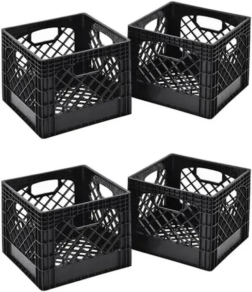 Juggernaut Storage Crate for Office Storage &amp; Classroom Organization, 4-Pack