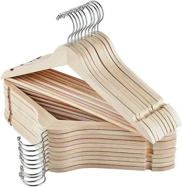 Rebrilliant Solid Wooden Coat Hangers