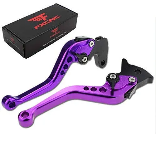 FXCNC CNC Aluminum Short Adjustable Brake Clutch Levers Compatible with YZF R3 R25 2013-2021, MT-03 MT-25 MT03 MT25 2015-2021