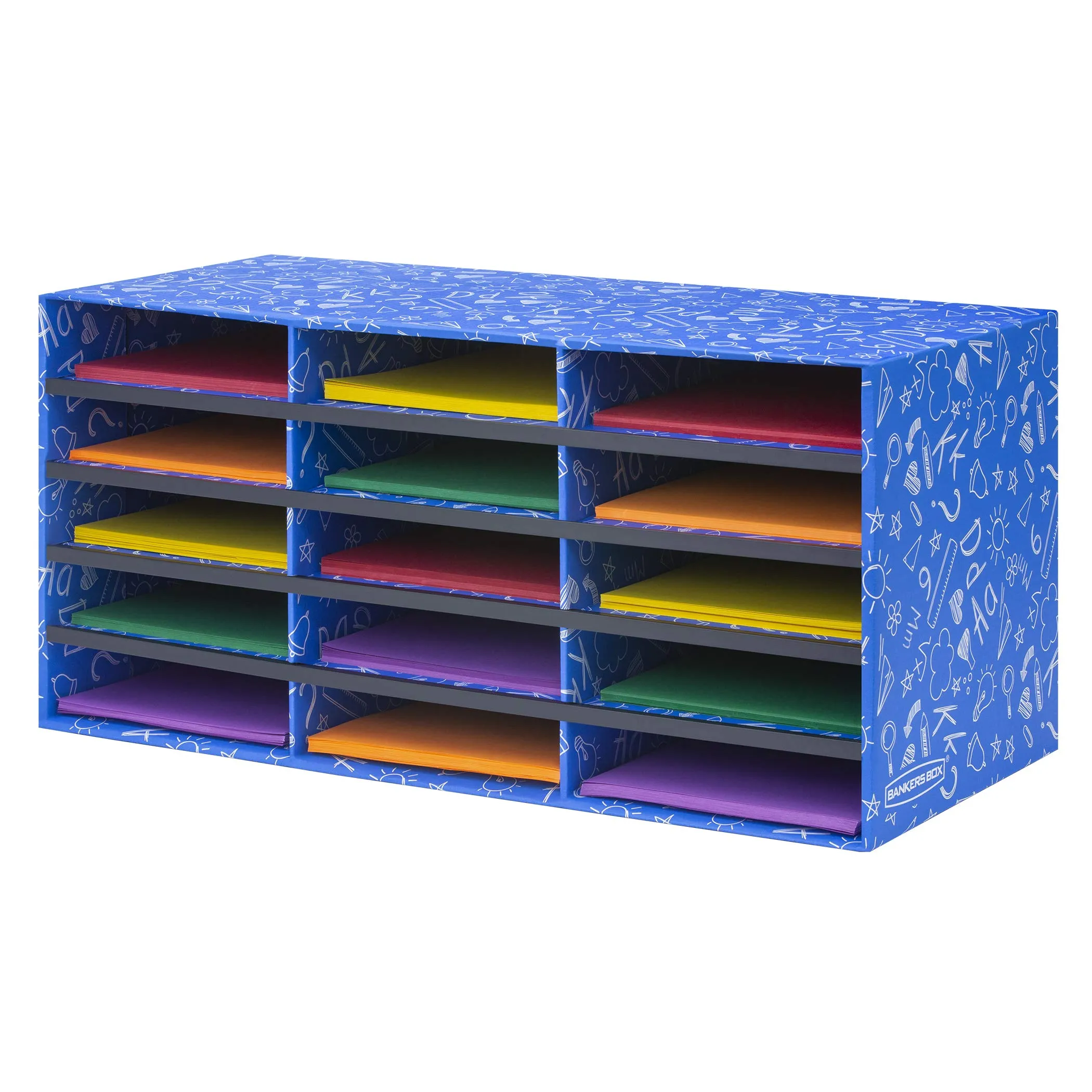 Bankers Box Classroom 15 Compartment Literature Organizer