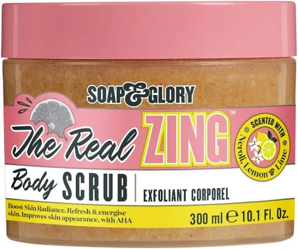 Soap &amp; Glory - The Real Zing Body Scrub Exfoliant - 10.1 oz - BRAND NEW!!!!