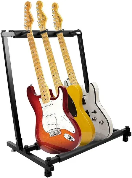 Kuyal Iron Guitar Stand Multi-Guitar Display Rack Bass Folding Stand Band Sta...