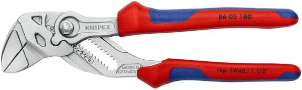 Knipex Knipex Chrome Plated Head Pliers Wrench 180Mm