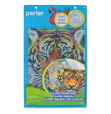 Perler Super Pegboard Rectangle Clear Holds 3300 Bead Ironing Paper Ꝍ