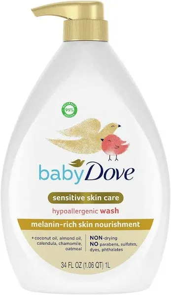 Baby Dove Body Wash - 13 fl oz - Sensitive Skin - 3 count