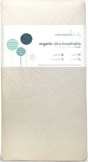 Naturepedic Organic Breathable Ultra 2-Stage Baby Crib Mattress