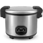 Housewares 60-Cup (Cooked) (30-Cup UNCOOKED) Commercial Rice Cooker, Stainles...