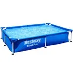 Bestway Steel Pro 87" x 59" x 17" Rectangular Above Ground Swimming Pool