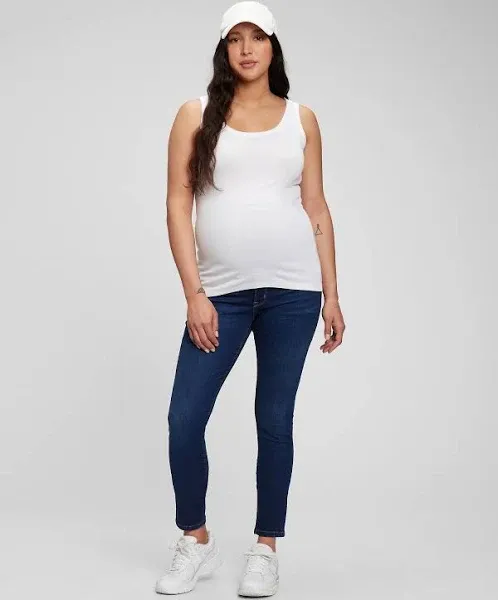 GAP Women's Maternity Waistband Full Panel True Skinny Jeans