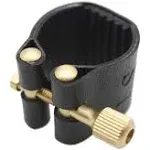 Andoer Artificial Leather Compact Durable Ligature Fastener for Alto Sax Saxophone Rubber Mouthpiece B4Q060