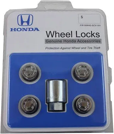 Honda Genuine Accessories 08W42-SCV-101 Alloy Wheel Lock