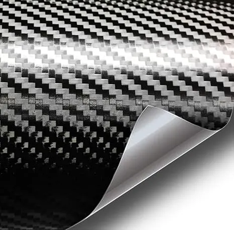 VViViD+ Premium Vinyl Wrap Film (1/2ft x 5ft, Premium Black Carbon)