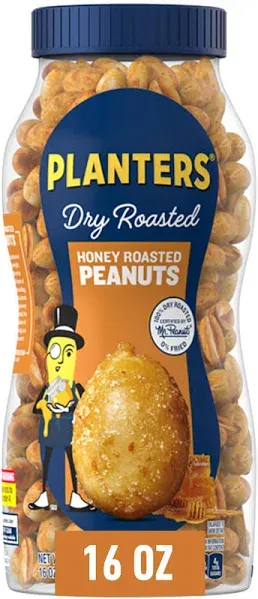 Planters Honey Roasted Peanuts 16 oz