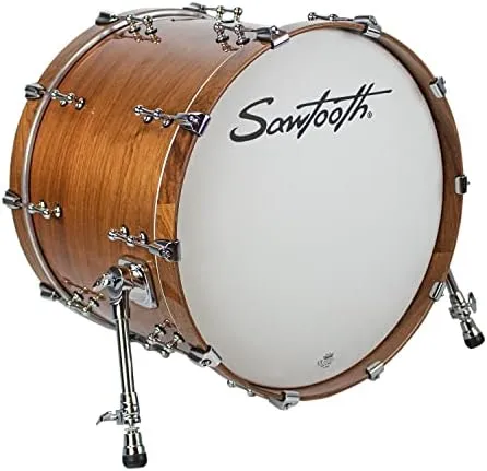 Sawtooth Hickory Series 24" Bass Drum, 3PC Shell Pack, Natural Gloss