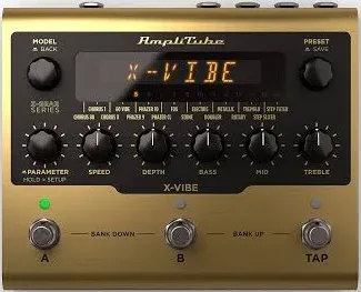 IK Multimedia AmpliTube X-VIBE Modulation Pedal, hyper-realistic emulations, true stereo, software and hardware integration