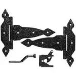 National Hardware Spear Gate Kit - Black - 8 in