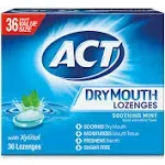 ACT Dry Mouth Soothing Mint Lozenges (3.7 oz)