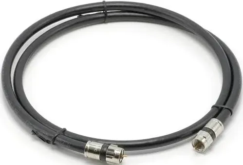 THE CIMPLE CO Black RG6 Coaxial Cable with Weather Proof Connectors, F81 / RF, Digital Coax