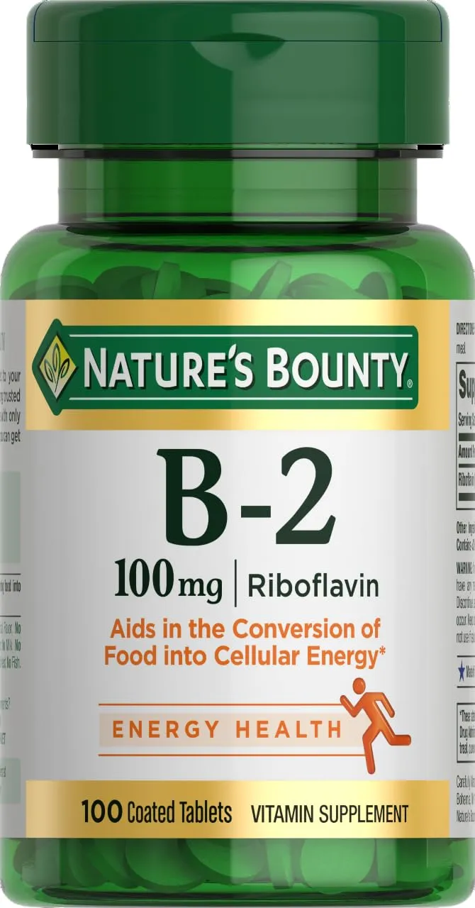 B-2 100 mg | Vitamin B2 - Riboflavin 100 Capsules