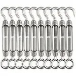 FVIEXE 10Pack M6 Turnbuckle Hook and Eye