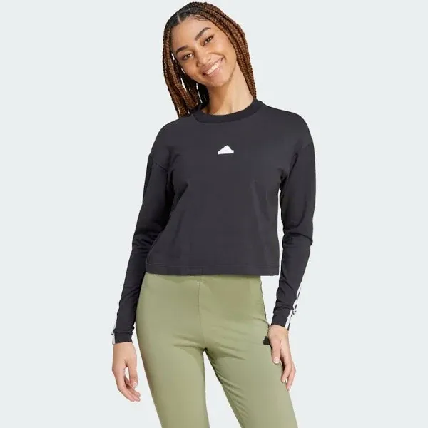 adidas Women's Future Icon 3-Stripes Long Sleeve T-Shirt