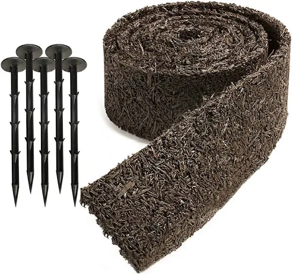 Zyppio Black Rubber Mulch Border