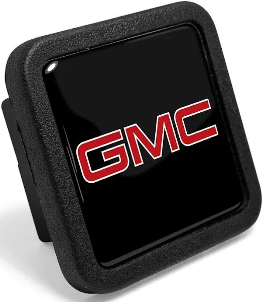 for GMC in Red Black Rubber Heavy-Duty 2" Trailer Tow Hitch Receiver Cover for Class 3 and Class 4