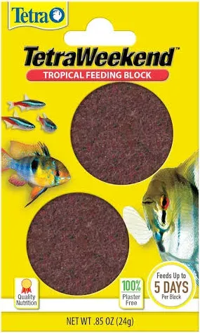 Slow Release Fish Food Weekend Vacation Feeder Tropical Fish 0.85 Ounce 1 Pack