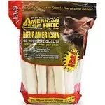 Premium American Beef Hide Natural Rawhide 20 Pack 10 Inches