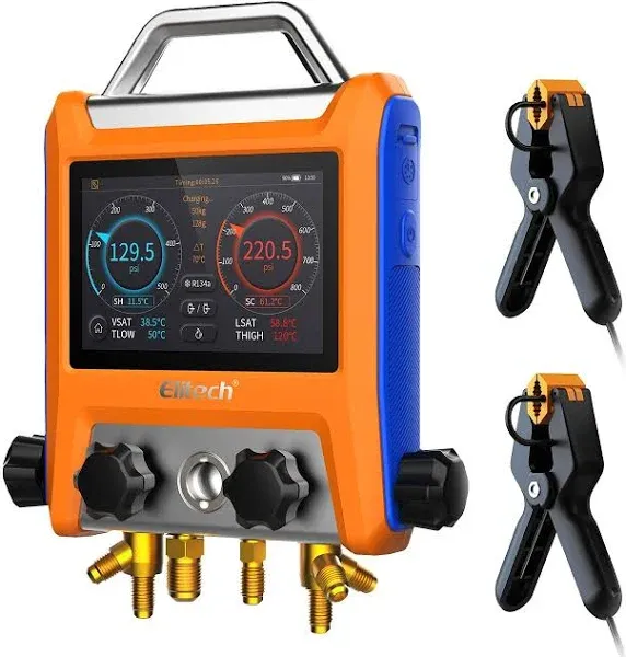 Elitech EMG-40V Intelligent HVAC Digital Manifold Gauge 4 (Only for Half Price Trial)