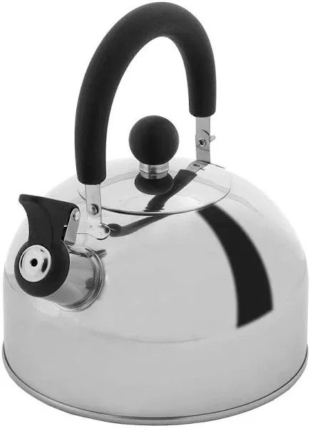 Lily's Home 2 Quart Stainless Steel Whistling Tea Kettle, the Perfect Stovetop Tea and Water Boilers for Your Home, Dorm, Condo or Apartment.