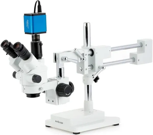 AmScope 7X-45X Simul-Focal Stereo Lockable Zoom Microscope