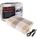 Stalwart 12 Volt Plaid Electric Blanket for Automobile