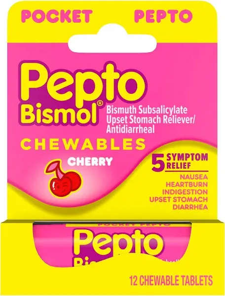 Pepto Bis Mol To-Go Chewable Tablets