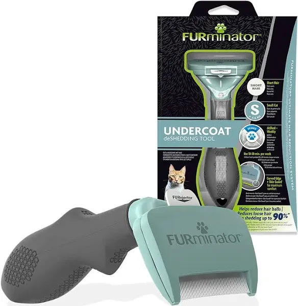 FURminator Undercoat deShedding Tool for Small Short Hair Cats Under 4.5 kg