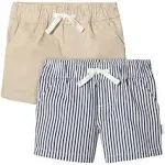 Gerber Baby and Toddler Boys Shorts, 2-Pack