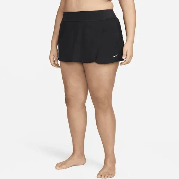 NWT Women&#039;s Nike Swim Board Skirt Swimsuit Bottoms BLACK NESS9253-001 ~ 1X