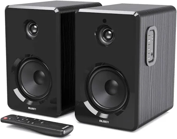 D40 Active Bookshelf Speakers | Powered Stereo Studio Speakers | Powerful Amplif