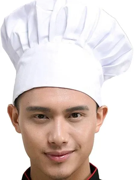 Hyzrz Adult Adjustable Elastic Chef Hat