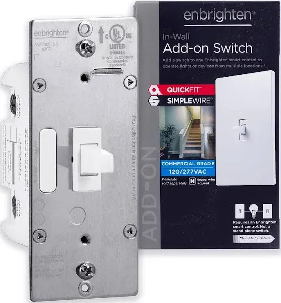 Enbrighten In-Wall Add-On Toggle Switch