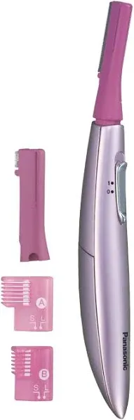 Panasonic Facial Hair Trimmer for Women ES2113PC, with Pivoting Head and Eyebrow