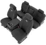 Rough Country Neoprene Black Seat Covers | 2023-2016 Toyota Tacoma