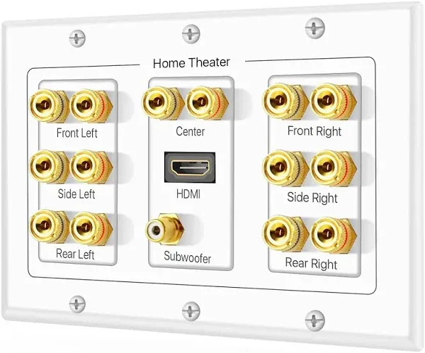 TNP Home Theater Speaker Wall Plate Outlet