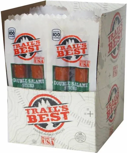 Trail’s Best 1oz Double Salami Twin Packs (15 count tub)