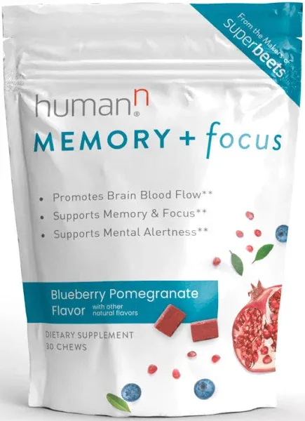 HumanN SuperBeets Memory & Focus Chews